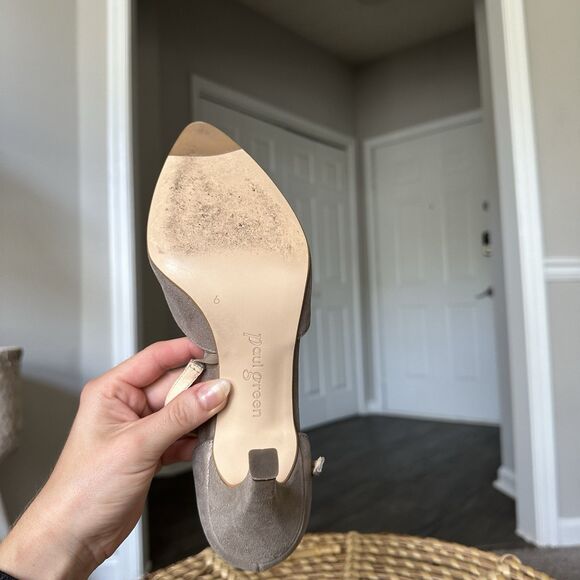 Paul Green d'Orsay Valletta Champagne Metallic Leather Pumps Size 8.5 US 6 UK - Picture 11 of 13